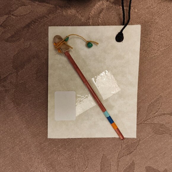 Mimbres Pottery Inspired Painted Drum, New With Tags - Picture 3 of 7